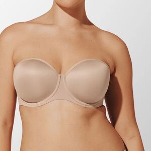 THIRDLOVE 24/7® Classic Strapless Taupe 34C STRAPS not included